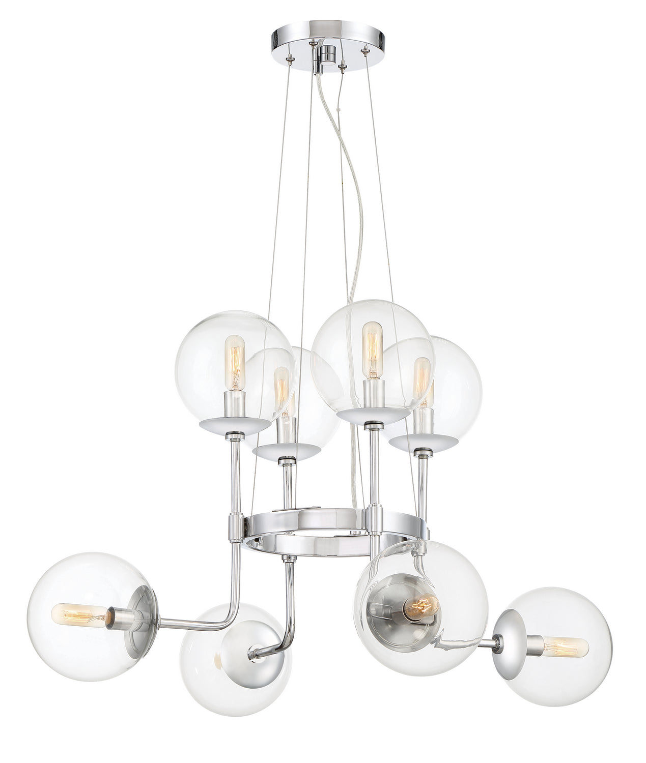 Welton Eight Light Chandelier in Chrome