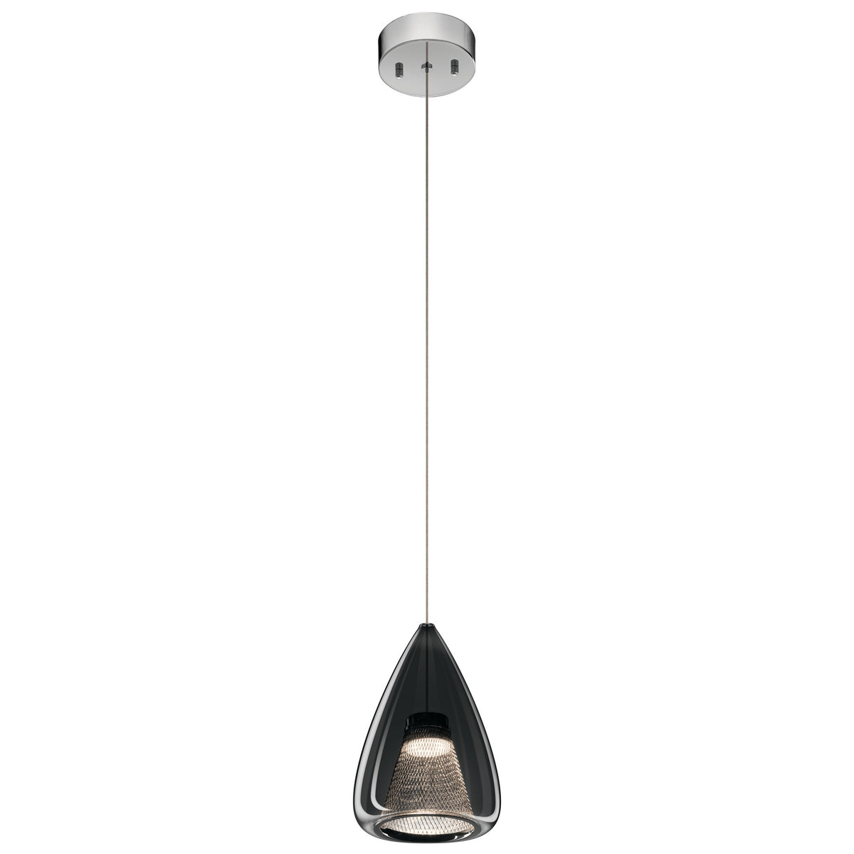 Zin LED Mini Pendant in Chrome
