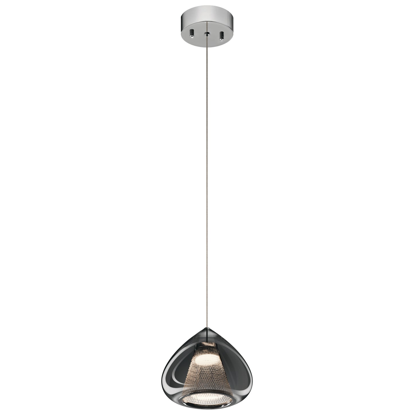 Zin LED Mini Pendant in Chrome