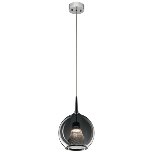 Zin LED Pendant in Chrome