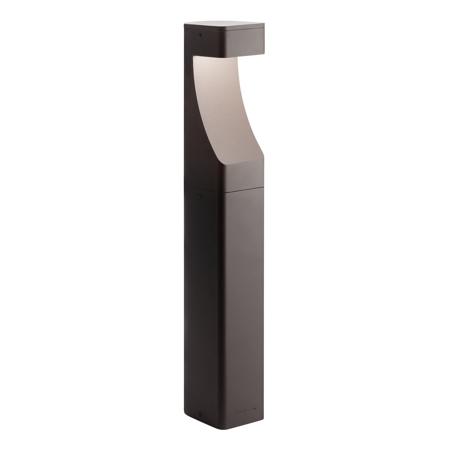 One Light Bollard in Textured Architectural Bronze