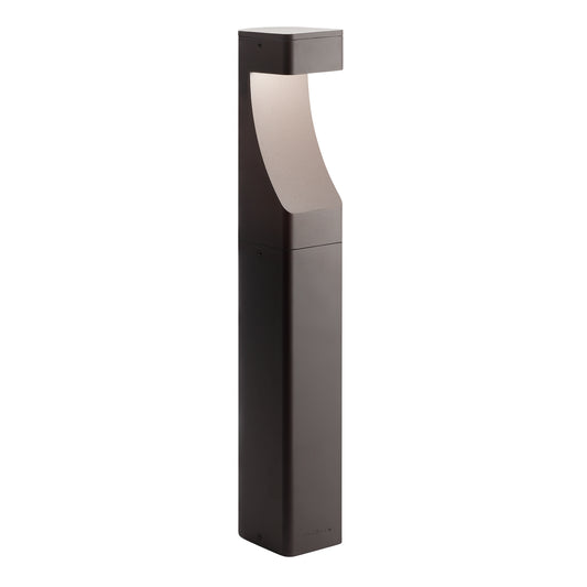 One Light Bollard in Textured Architectural Bronze