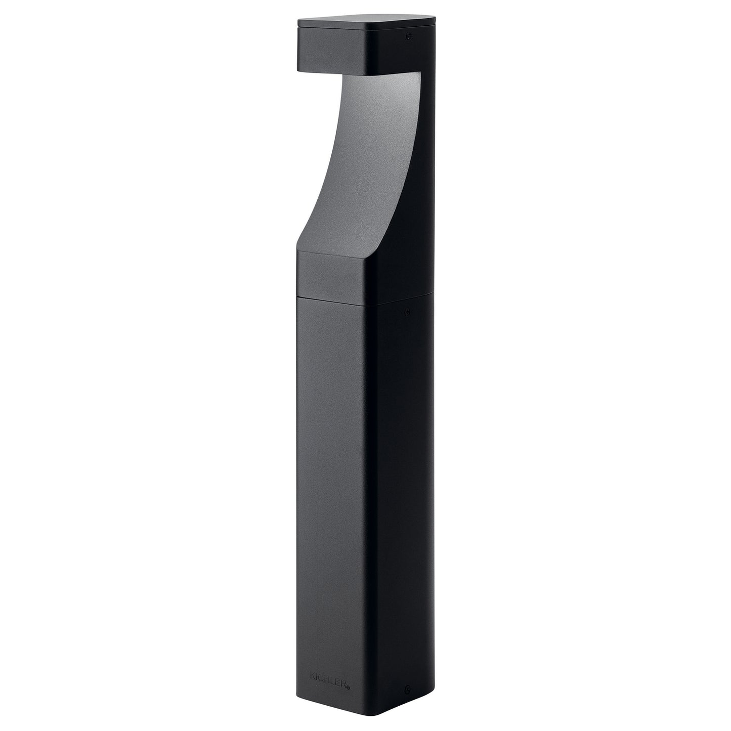 One Light Bollard in Textured Black
