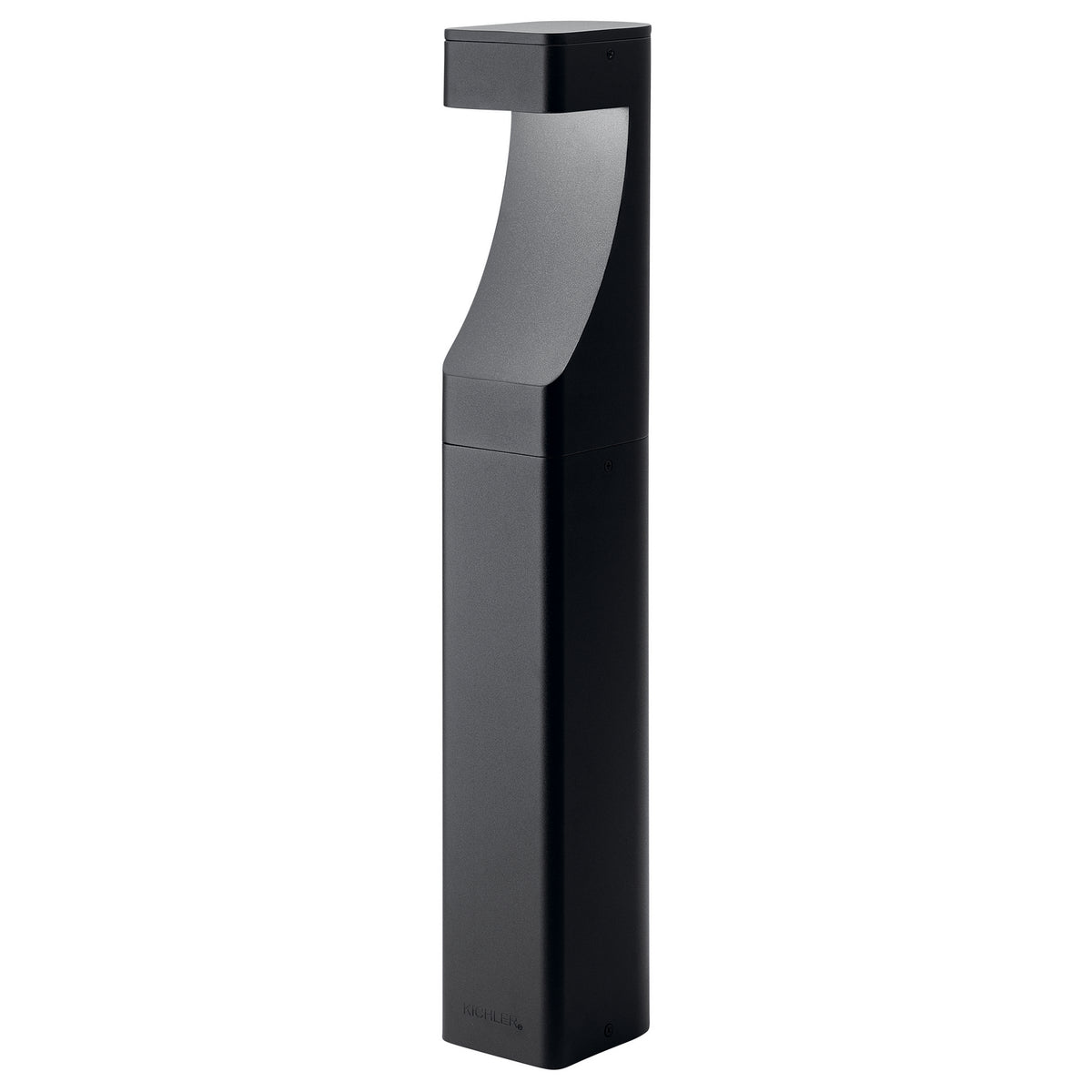 One Light Bollard in Textured Black