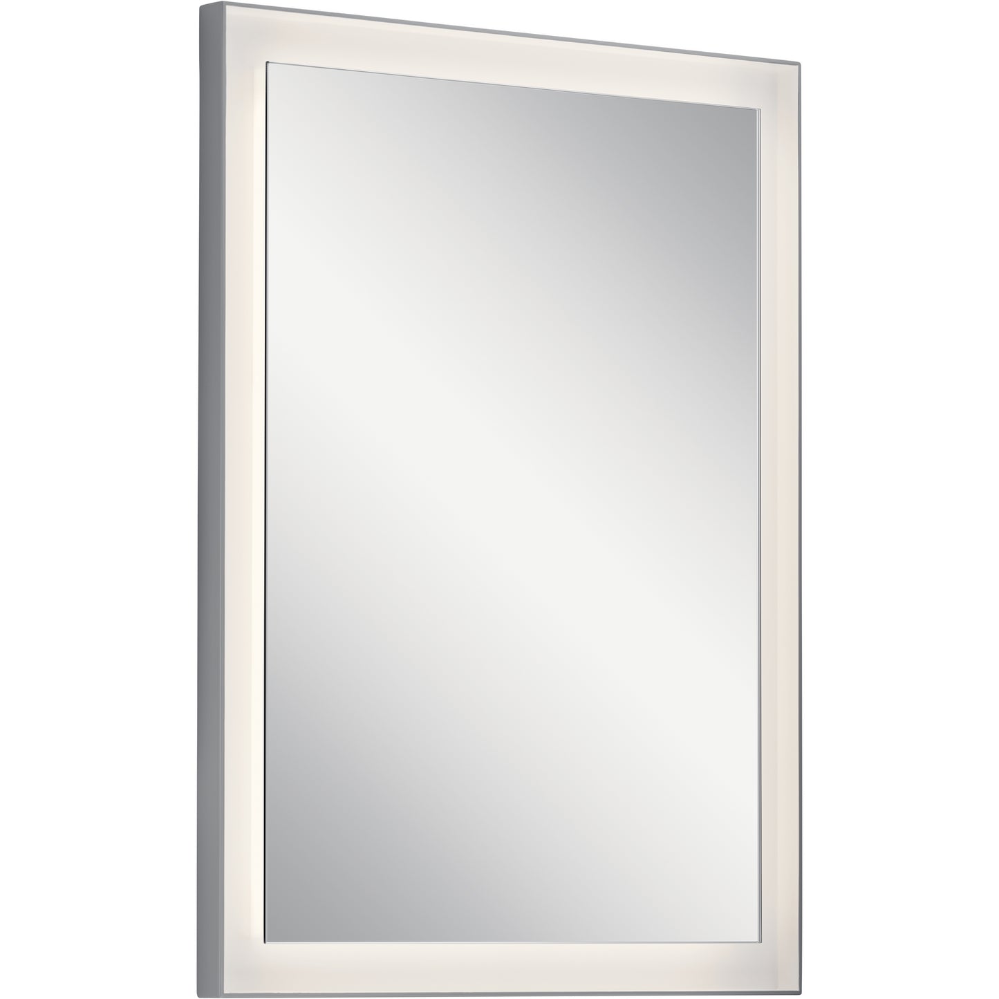 Ryame LED Mirror in Matte Silver
