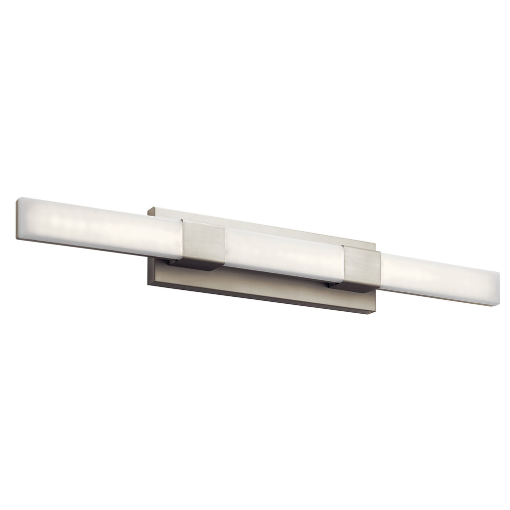 Neltev LED Linear Bath in Satin Nickel