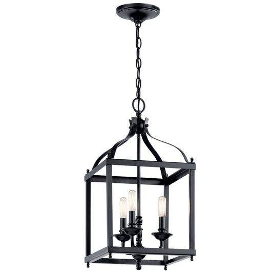 Larkin Three Light Pendant in Black
