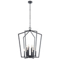 Abbotswell 12 Light Foyer Chandelier in Black