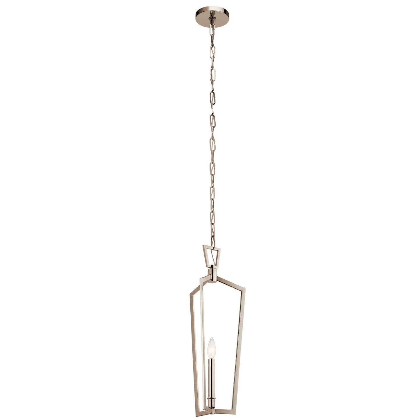 Abbotswell One Light Pendant in Polished Nickel