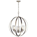 Winslow Three Light Chandelier in Brushed Nickel