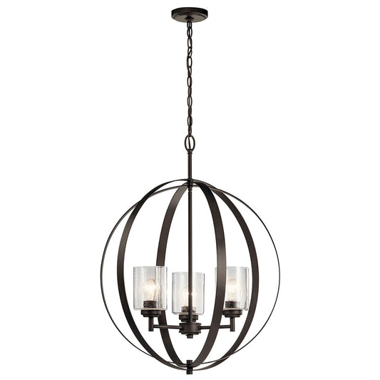 Winslow Three Light Chandelier in Olde Bronze