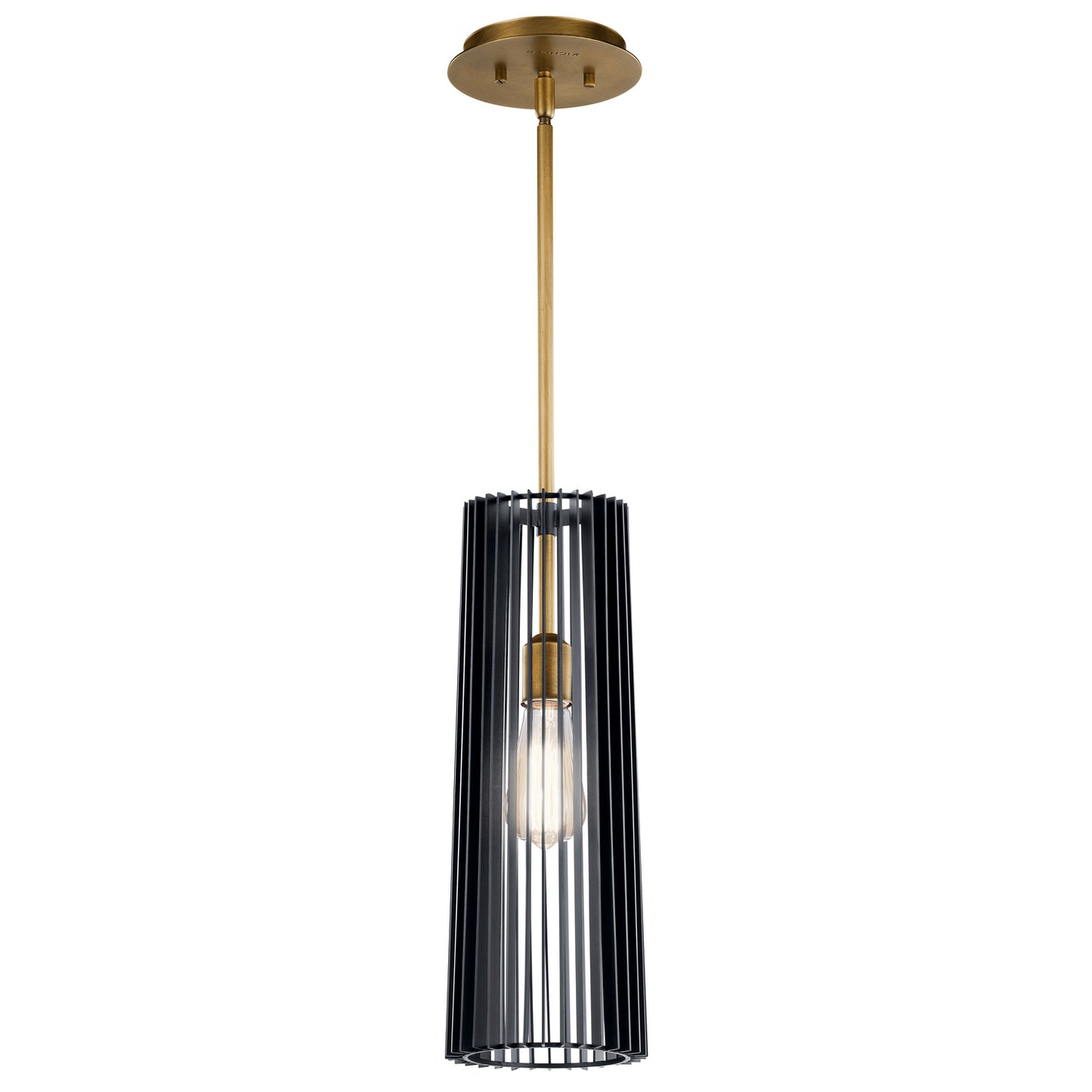 Linara One Light Pendant in Black
