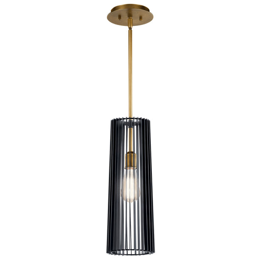 Linara One Light Pendant in Black