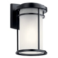 Toman One Light Outdoor Wall Mount in Black