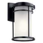 Toman One Light Outdoor Wall Mount in Black