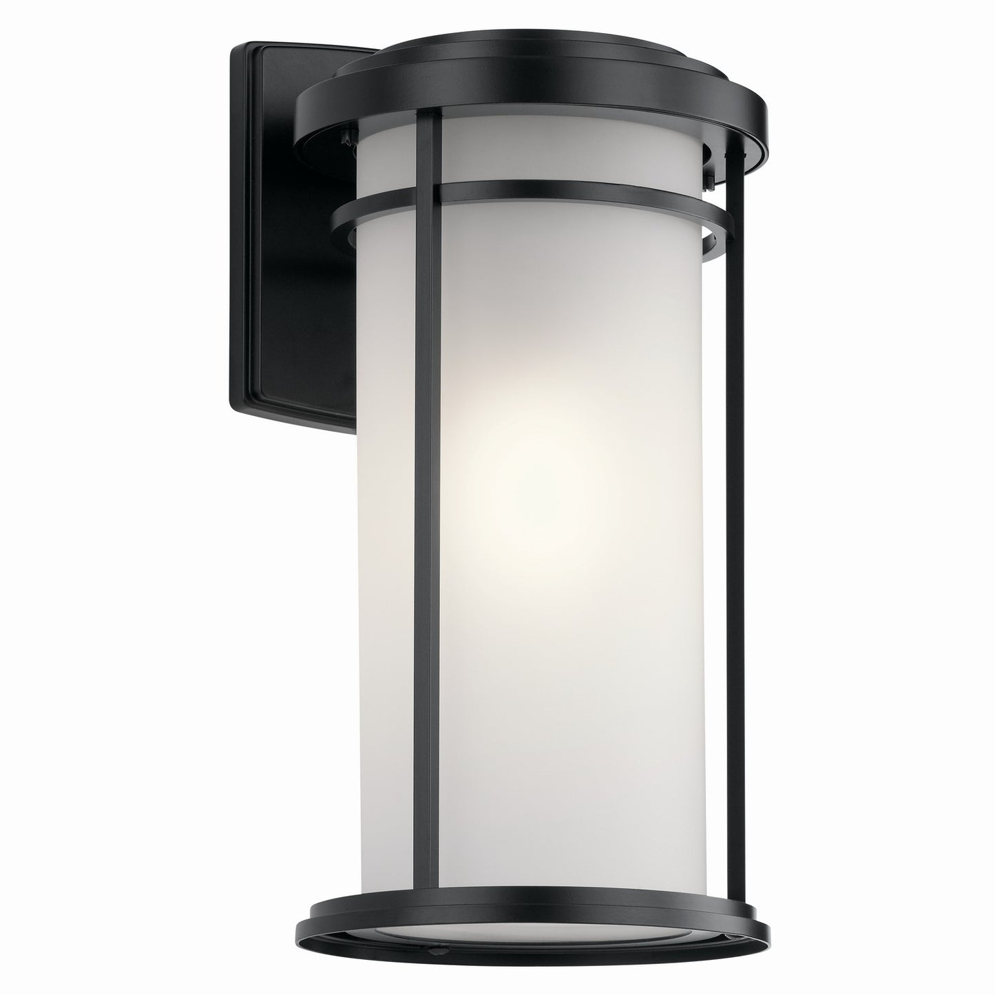 Toman One Light Outdoor Wall Mount in Black