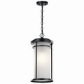 Toman One Light Outdoor Pendant in Black