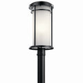 Toman One Light Outdoor Post Mount in Black