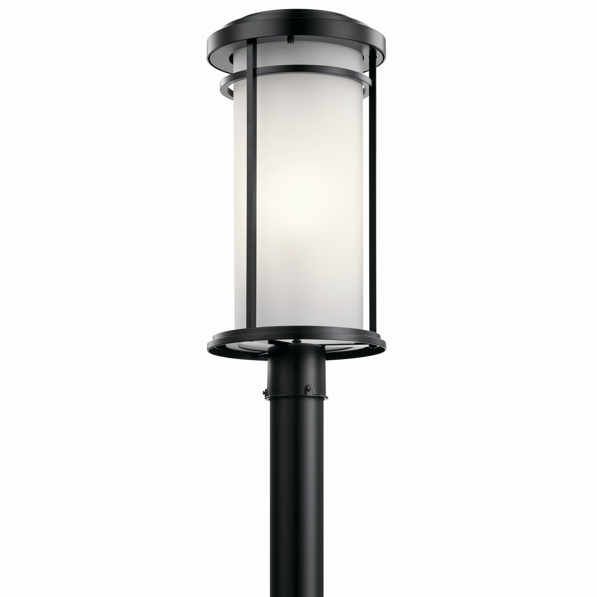 Toman One Light Outdoor Post Mount in Black