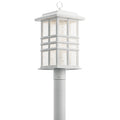 Beacon Square One Light Outdoor Post Mount in White