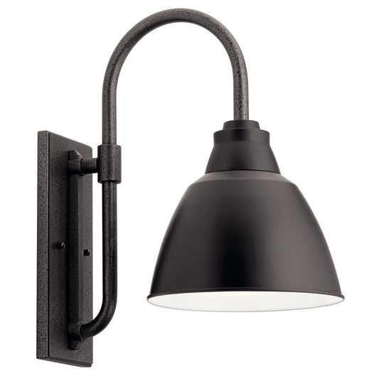 Pellinord One Light Outdoor Wall Mount in Black