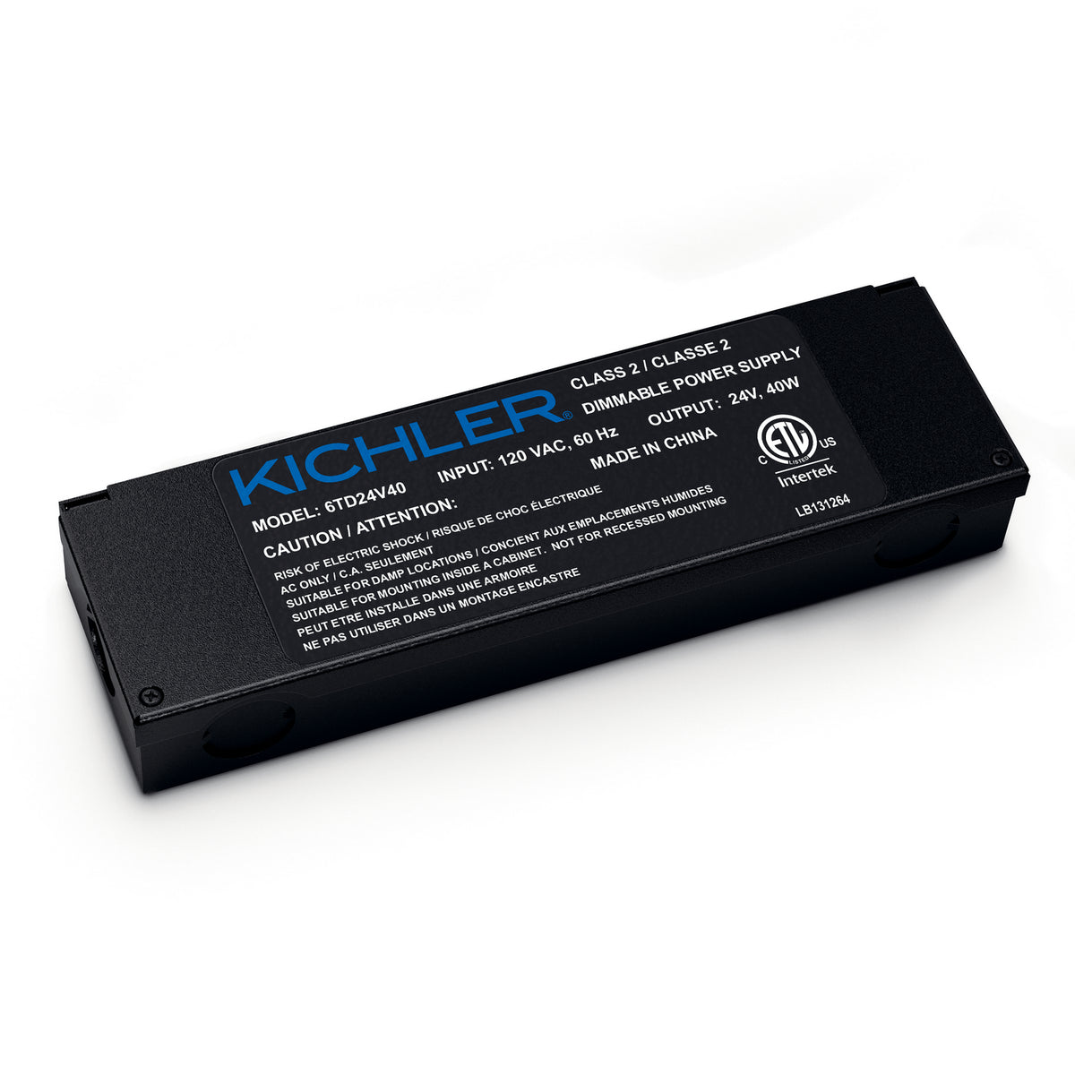 Led Power Supply 24V Power Supply in Textured Black