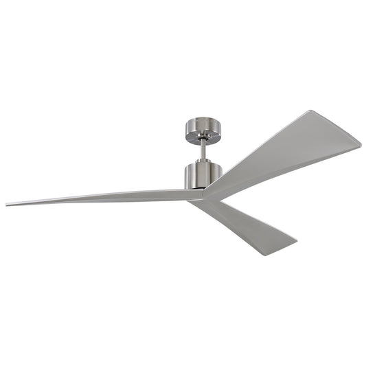 Adler 60" Ceiling Fan in Brushed Steel