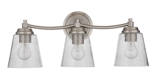 Tyler Three Light Vanity in Brushed Polished Nickel