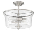 Craftmade - 50452-BNK - Two Light Convertible Semi Flush - Gwyneth - Brushed Polished Nickel