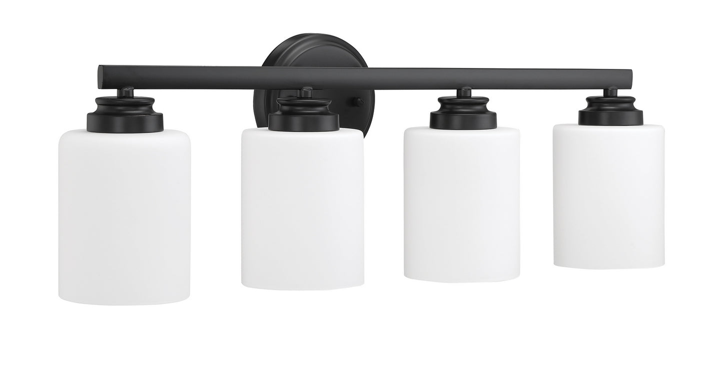 Bolden Four Light Vanity in Flat Black