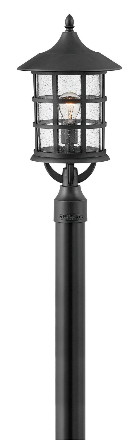 Freeport Coastal Elements LED Post Top or Pier Mount Lantern in Textured Black