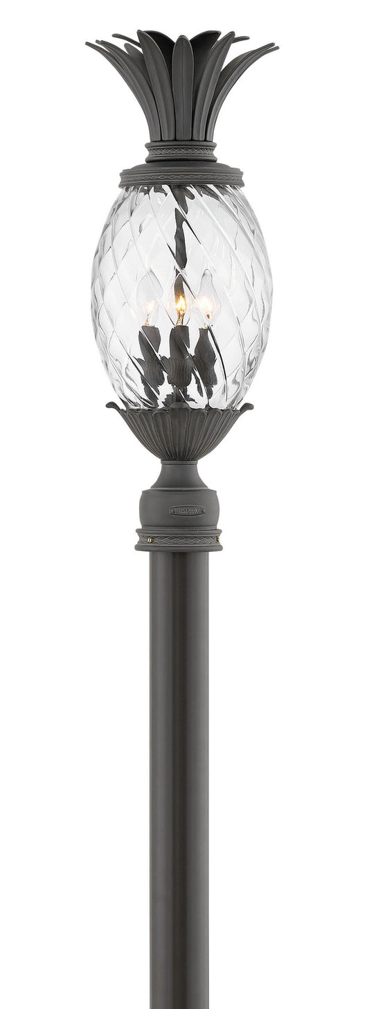 Plantation LED Post Top or Pier Mount Lantern in Museum Black