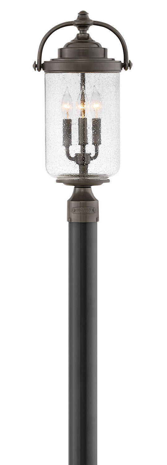 Willoughby LED Post Top or Pier Mount Lantern in Oil Rubbed Bronze