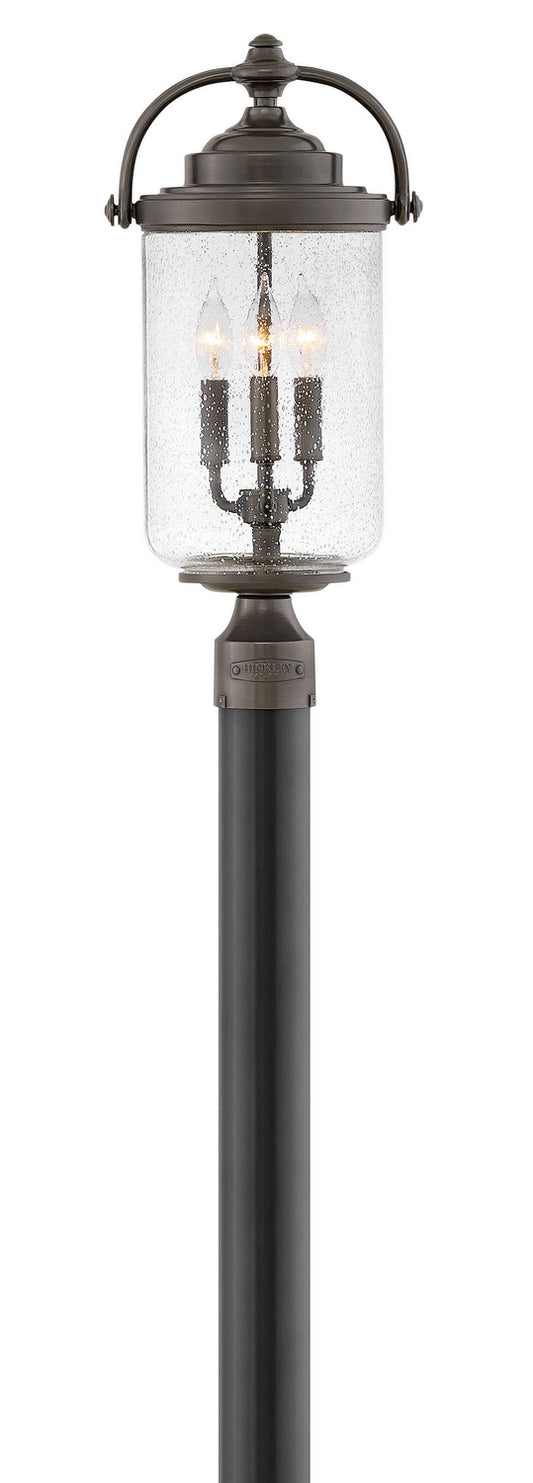 Willoughby LED Post Top or Pier Mount Lantern in Oil Rubbed Bronze