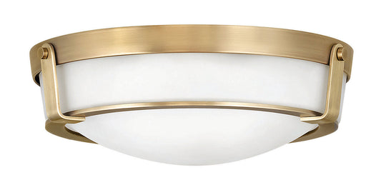 Hathaway LED Flush Mount in Heritage Brass