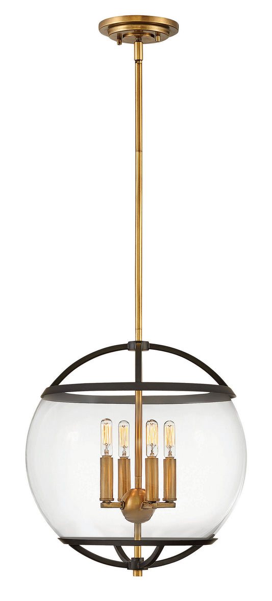 Calvin LED Pendant in Black