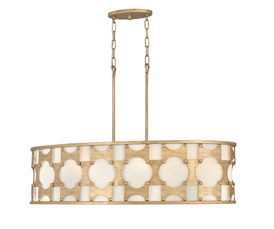 Carter LED Pendant in Burnished Gold