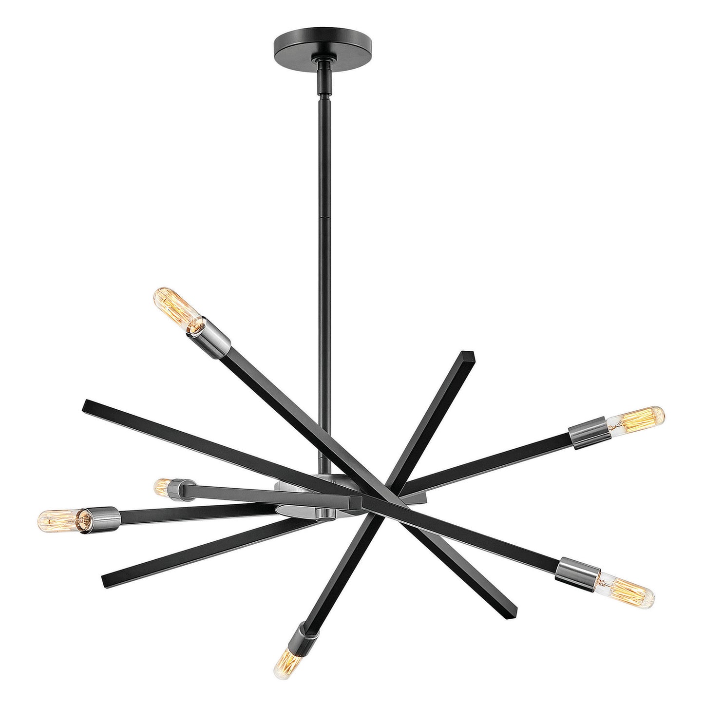 Archer LED Chandelier in Satin Black