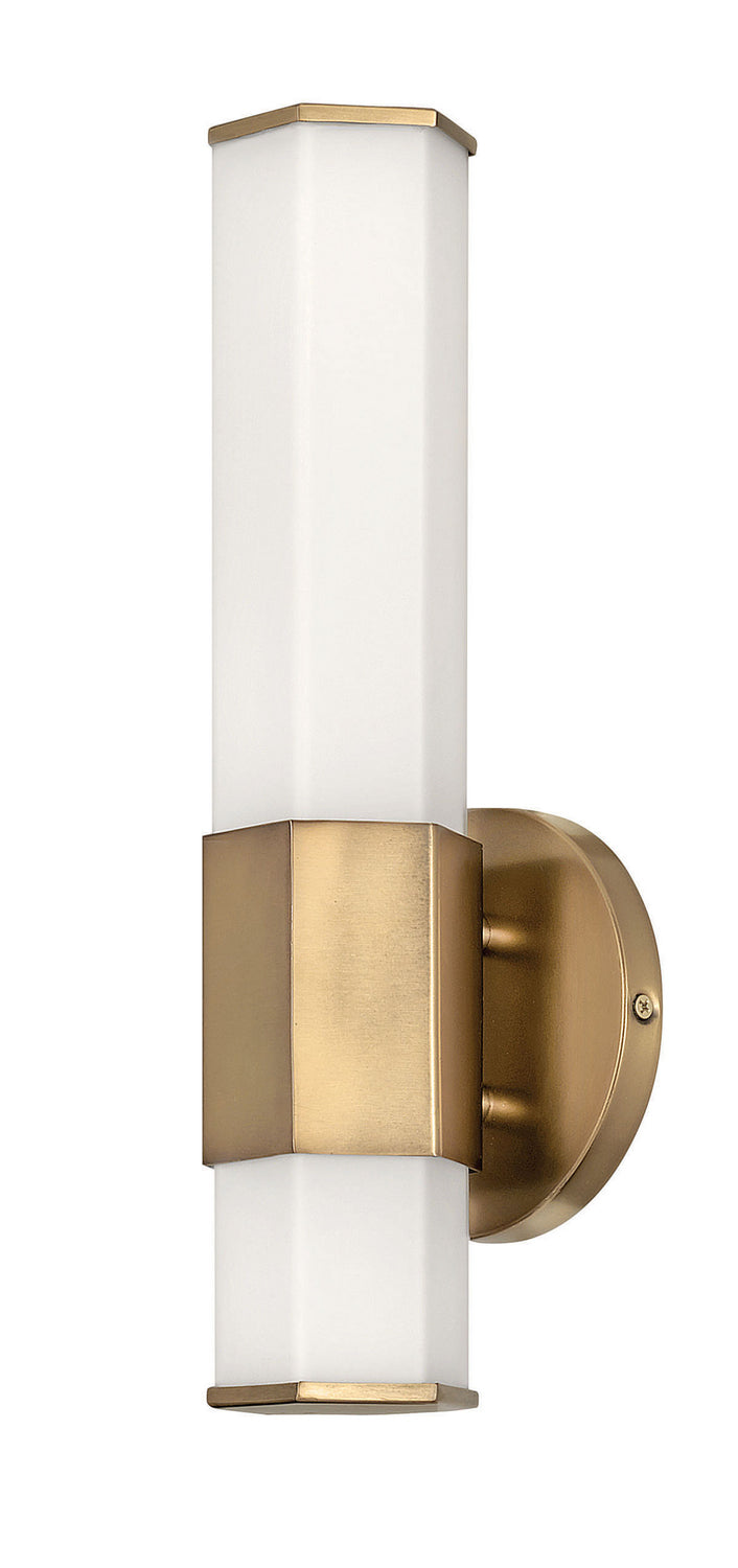 Facet LED Wall Sconce in Heritage Brass