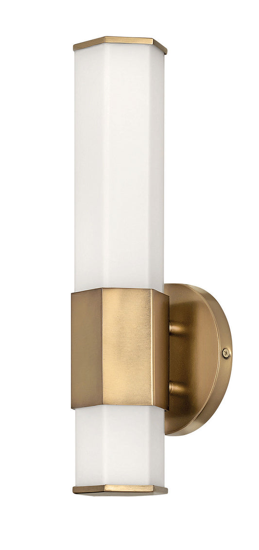 Facet LED Wall Sconce in Heritage Brass