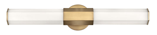 Facet LED Vanity in Heritage Brass