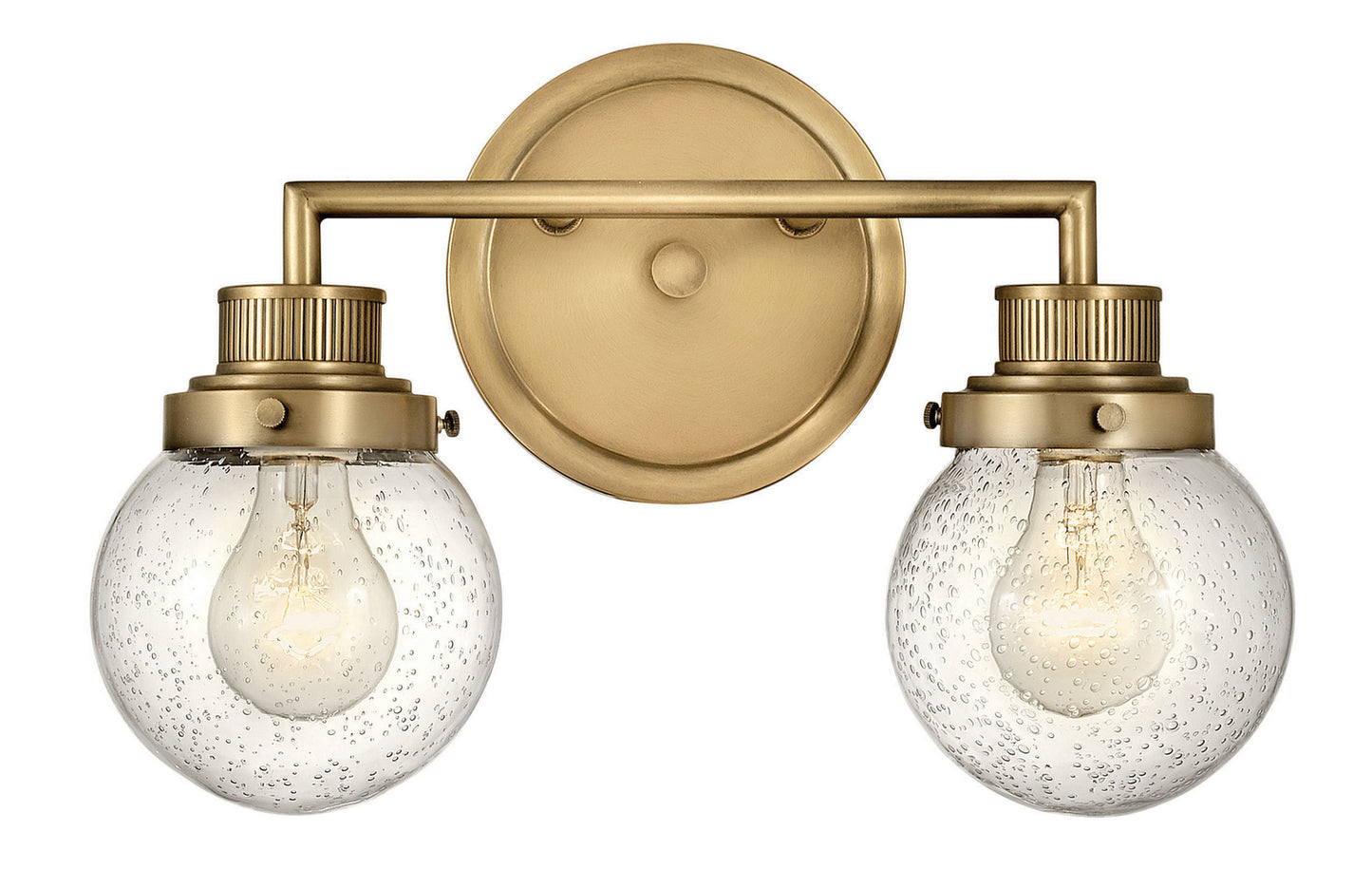 Poppy LED Vanity in Heritage Brass
