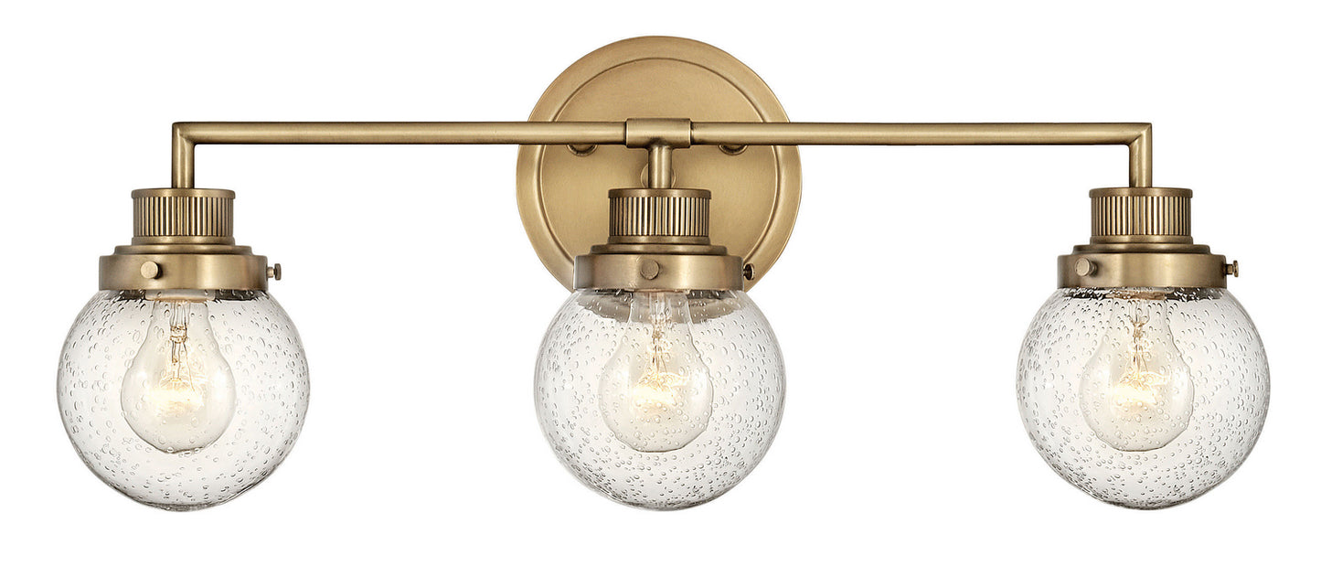 Poppy LED Vanity in Heritage Brass