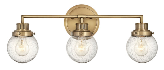 Poppy LED Vanity in Heritage Brass