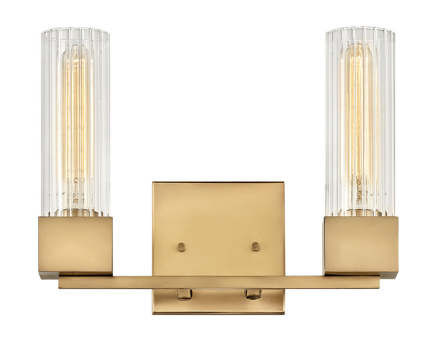 Xander LED Vanity in Heritage Brass