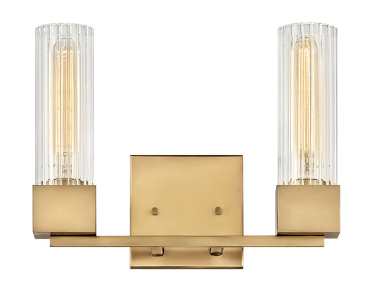 Xander LED Vanity in Heritage Brass