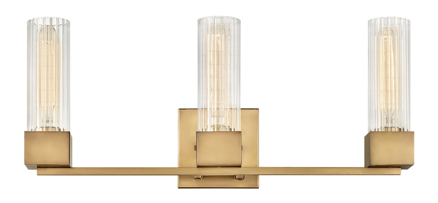 Xander LED Vanity in Heritage Brass