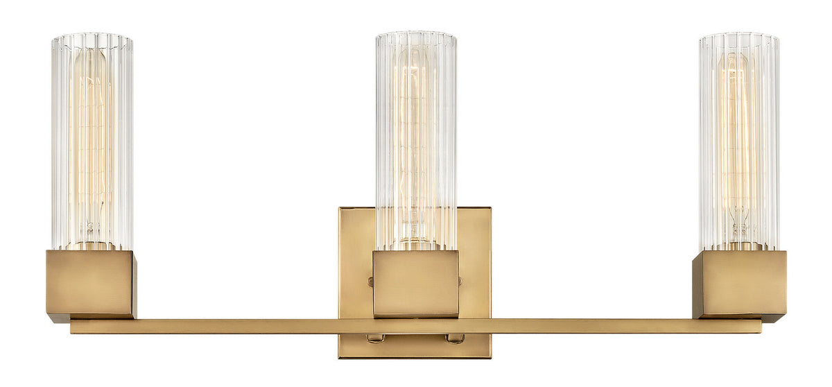 Xander LED Vanity in Heritage Brass