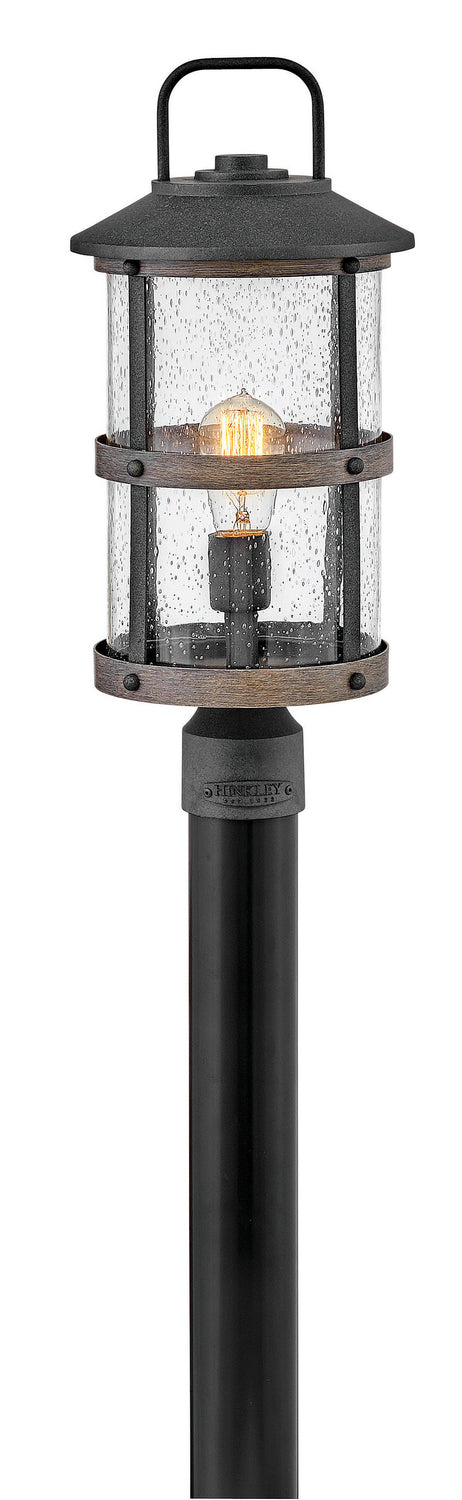Lakehouse LED Post Top or Pier Mount Lantern in Aged Zinc
