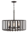Reid LED Chandelier in Brushed Graphite